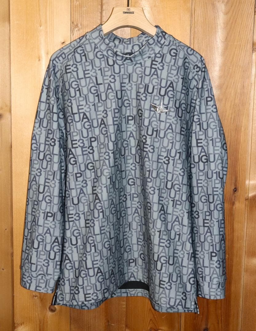 新品 1piu1uguale3 GOLF ロゴ モックネックシャツ(Ⅵ/XL)Ⓗ