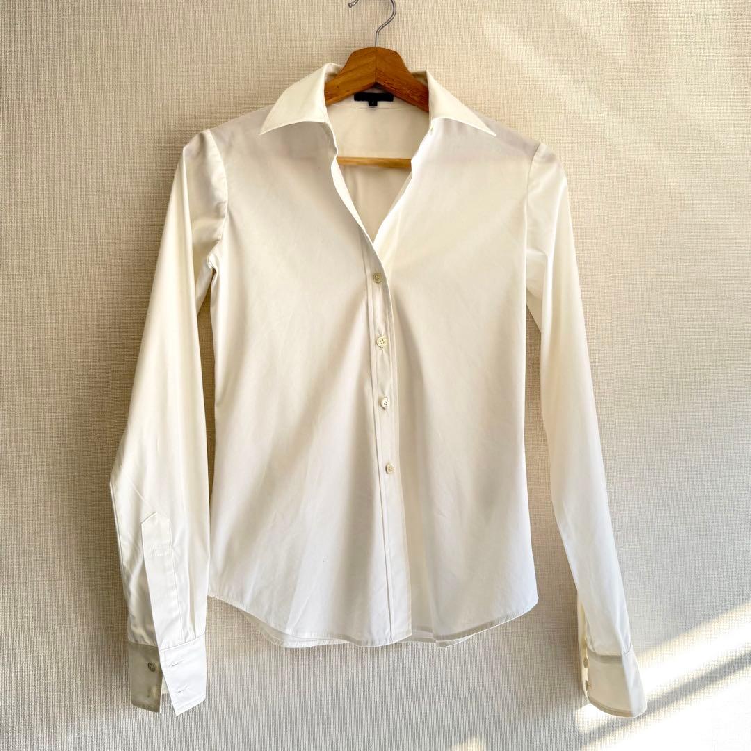 【未使用】Theory 定番白シャツ LUXE LARISSA 0 美ライン