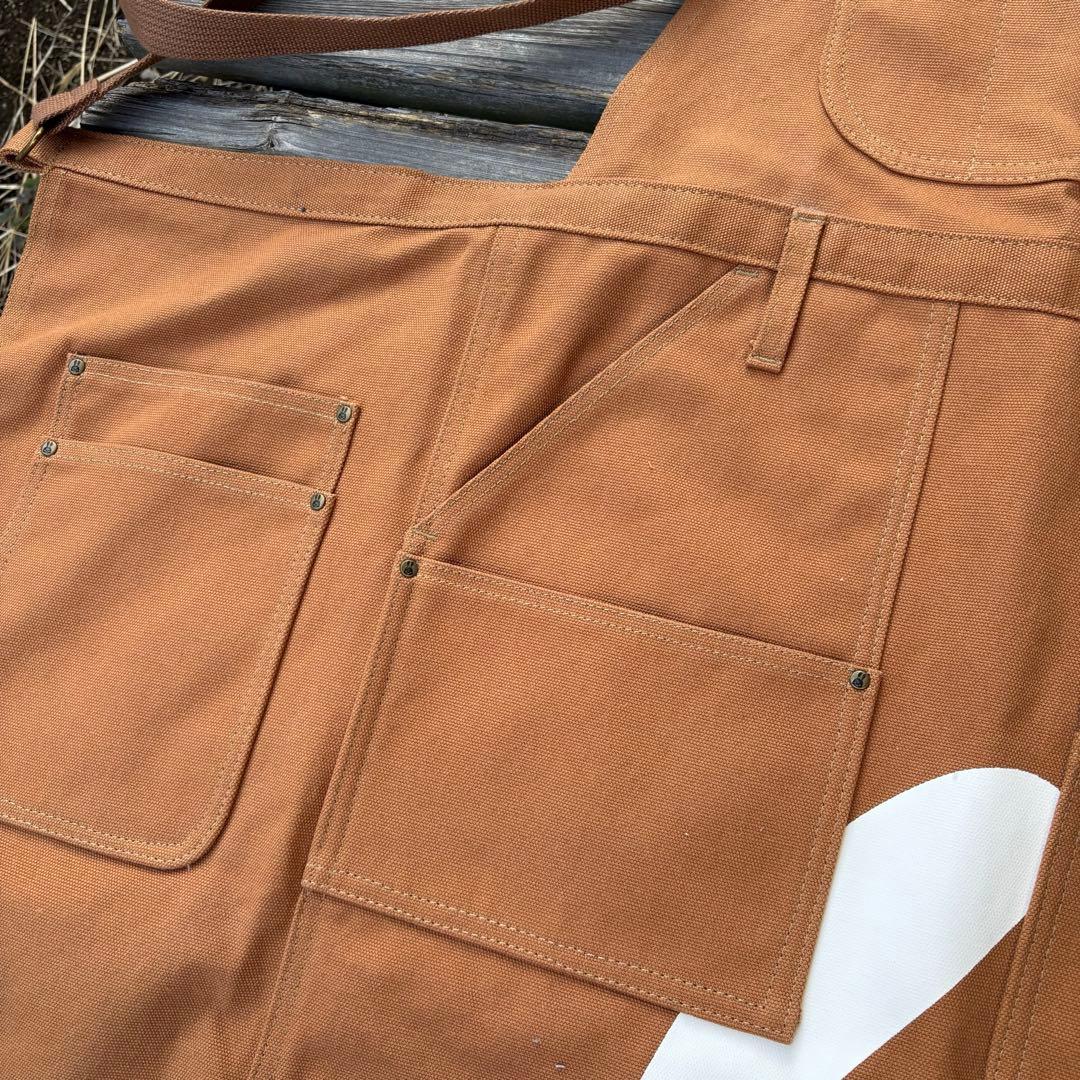 CUNE キューン ワークエプロン ブラウン