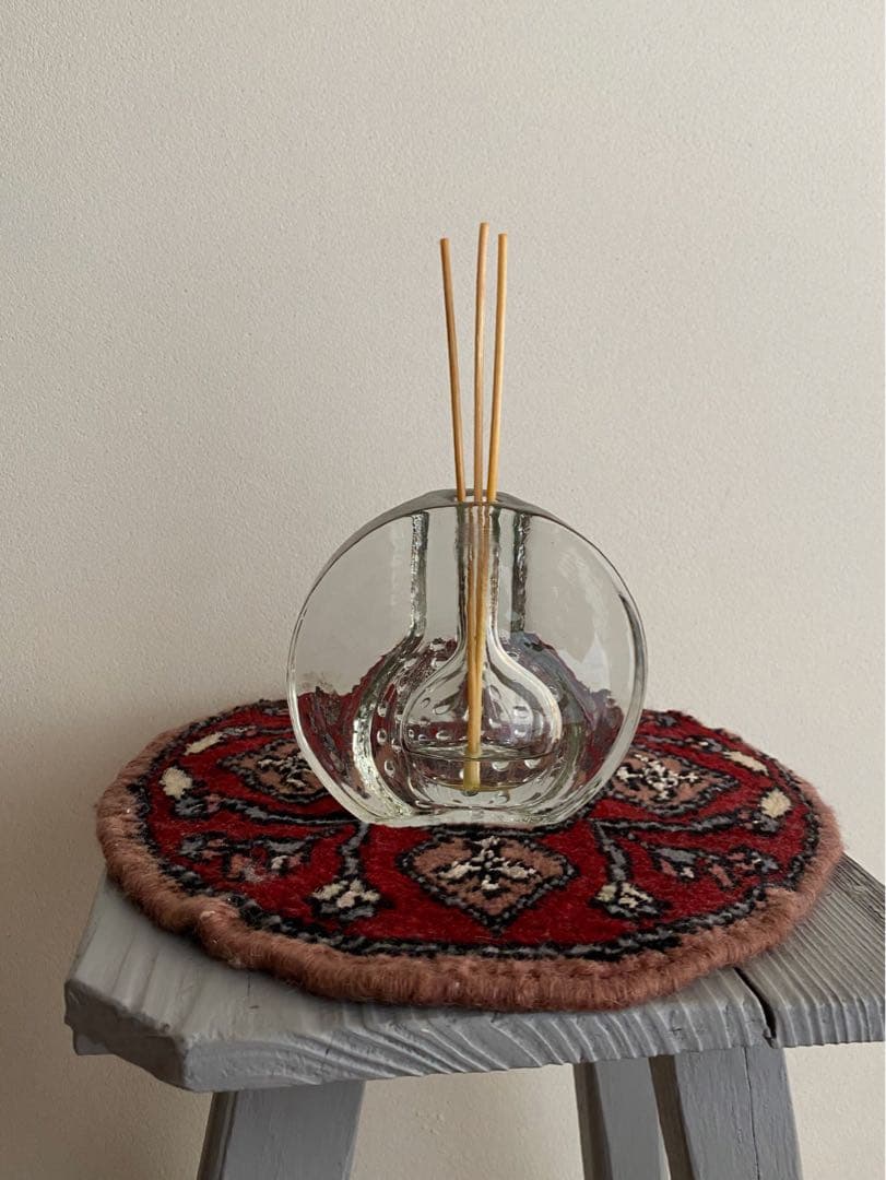 ドイツ アンティーク ビンテージ クリア 小瓶 花瓶 フラワーベース 希少 美品