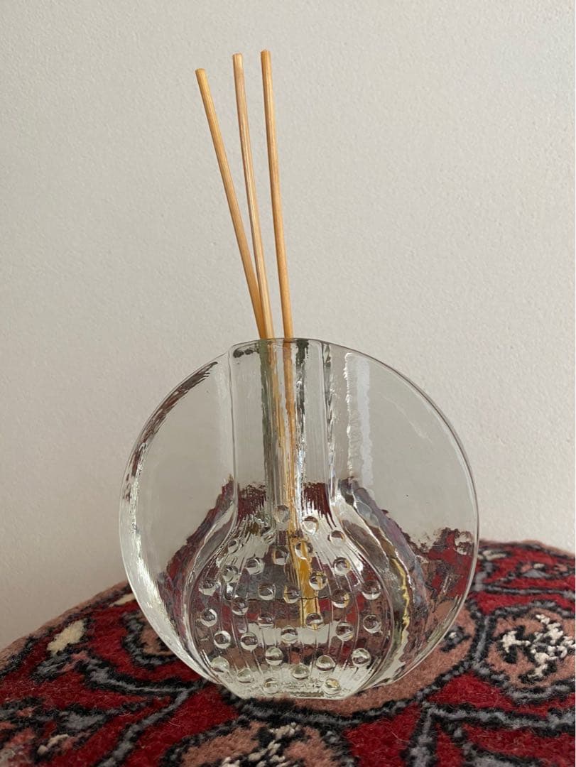 ドイツ アンティーク ビンテージ クリア 小瓶 花瓶 フラワーベース 希少 美品