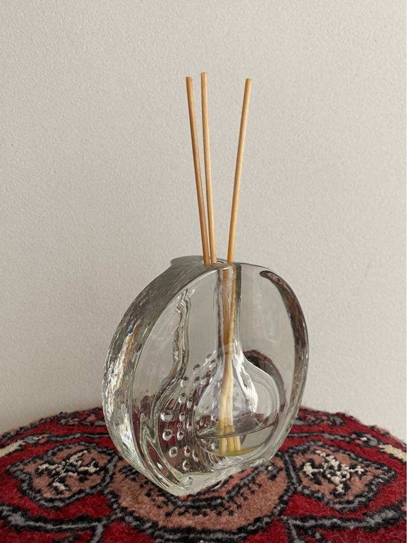 ドイツ アンティーク ビンテージ クリア 小瓶 花瓶 フラワーベース 希少 美品