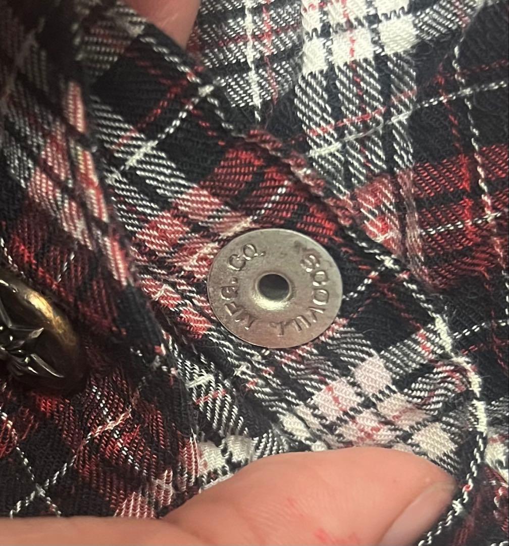 Chrome Hearts クロスパッチ チェック柄シャツ ウエスタン xs