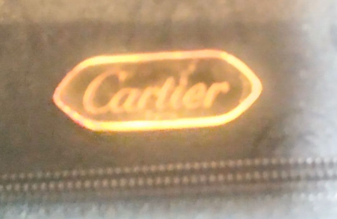 【美品】Cartierシルク製チェーンショルダー