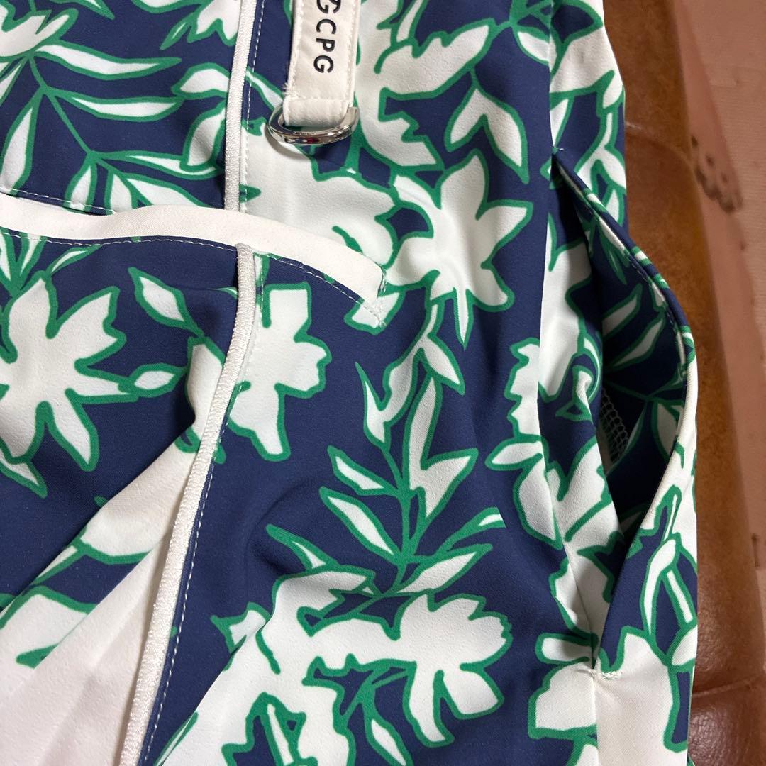 早い者勝ち　CPG GOLF ネイビー フラワープリント ワンピース サイズ3