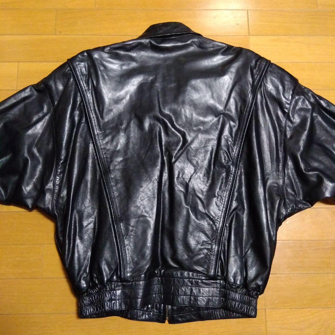 【希少美品‼️】ヴィンテージ カウレザーライダースジャケット 牛革　XL位