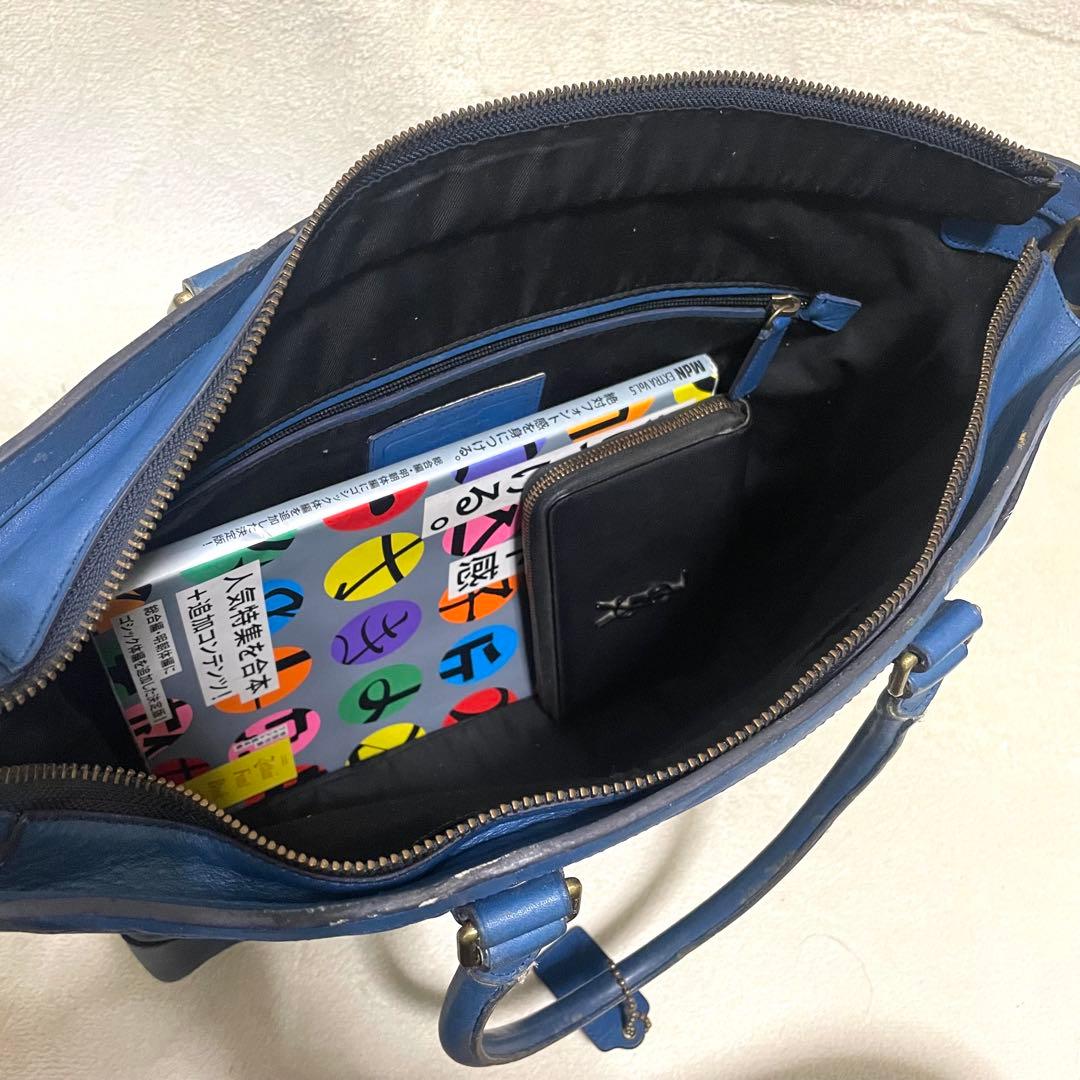 【稀少色】 コーチ 2way トートバッグ ブリーカー レガシー A4 チャーム