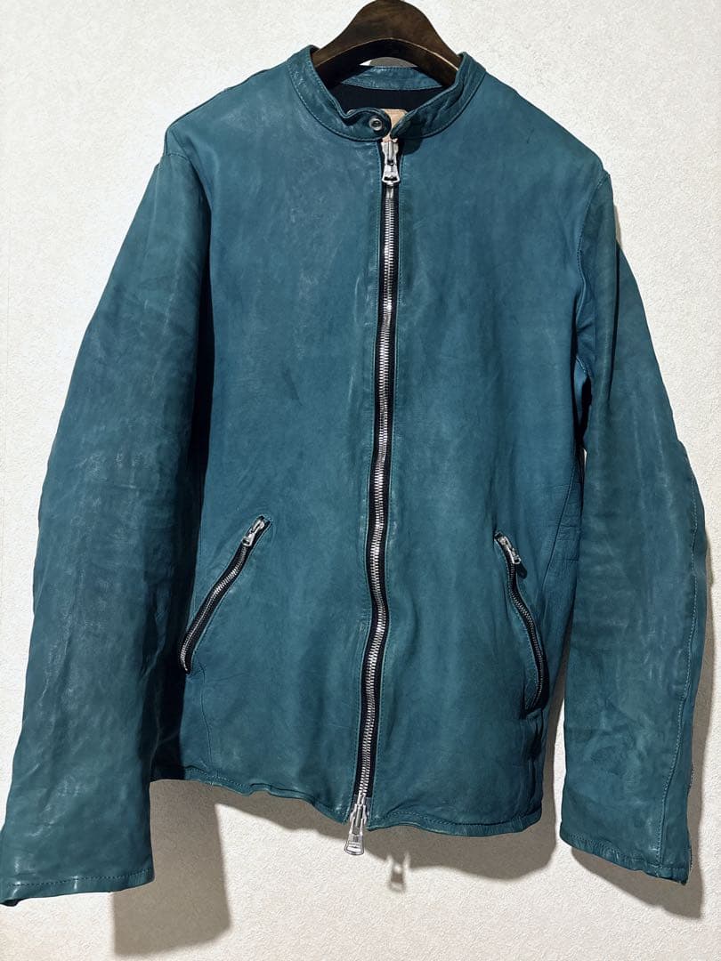 定価２３万円 BACKLASH ジャパンカーフ製品洗いシングルライダース JKT