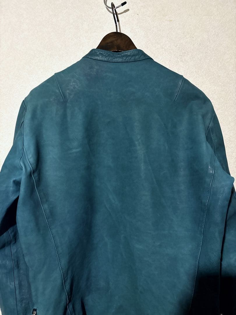 定価２３万円 BACKLASH ジャパンカーフ製品洗いシングルライダース JKT