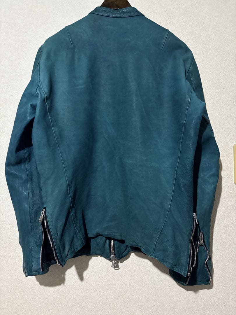 定価２３万円 BACKLASH ジャパンカーフ製品洗いシングルライダース JKT
