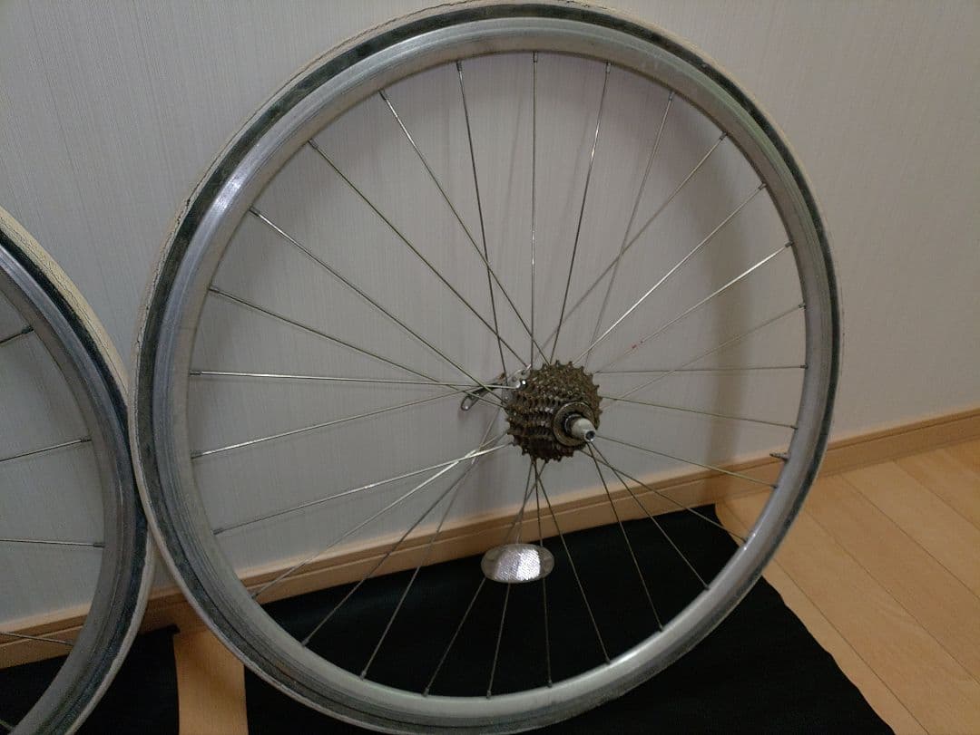 ブリヂストン グランヴェロ外し 前後ホイール 700C ジャンク レストア用に