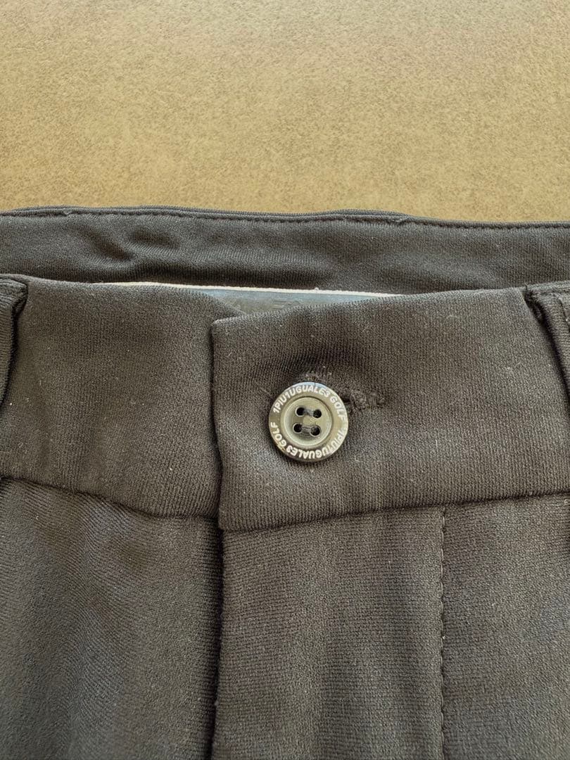 1PIU1UGUALE3 GOLF メンズ 黒 IV ゴルフパンツ 裏起毛