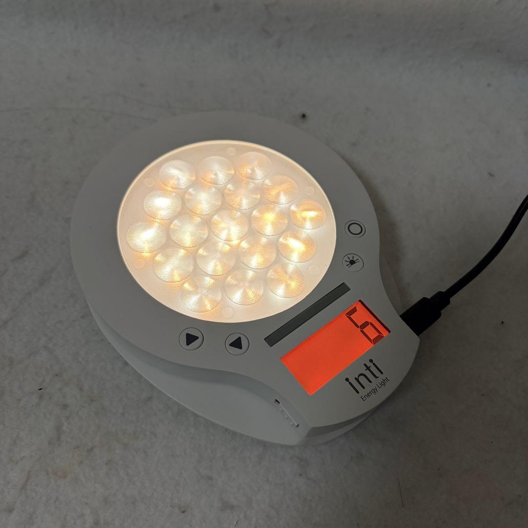 inti4s 光で起きる目覚まし時計 inti Energy Light 白