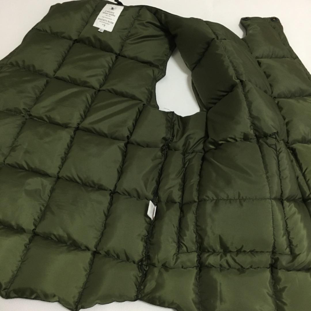 クレセントダウンワークス　ダウンベスト　黒　ブラック　別注