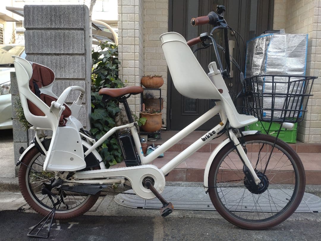 配送可★直接引渡可★カスタム【ビッケグリGRI】電動アシスト自転車★３人乗子供乗