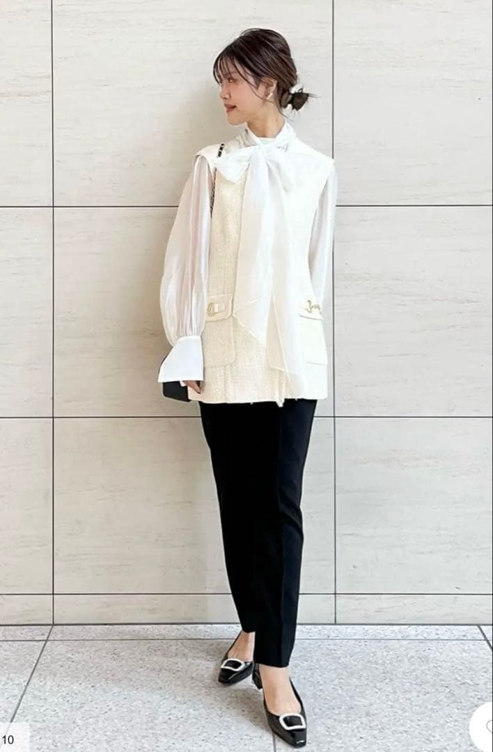 25SS グレースコンチネンタル　ルーズツイードジレジャケット