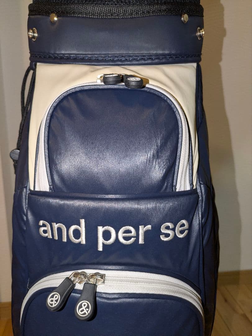 and per se ゴルフバッグ ネイビー 9.0型 【人気早い者勝ち‼️】