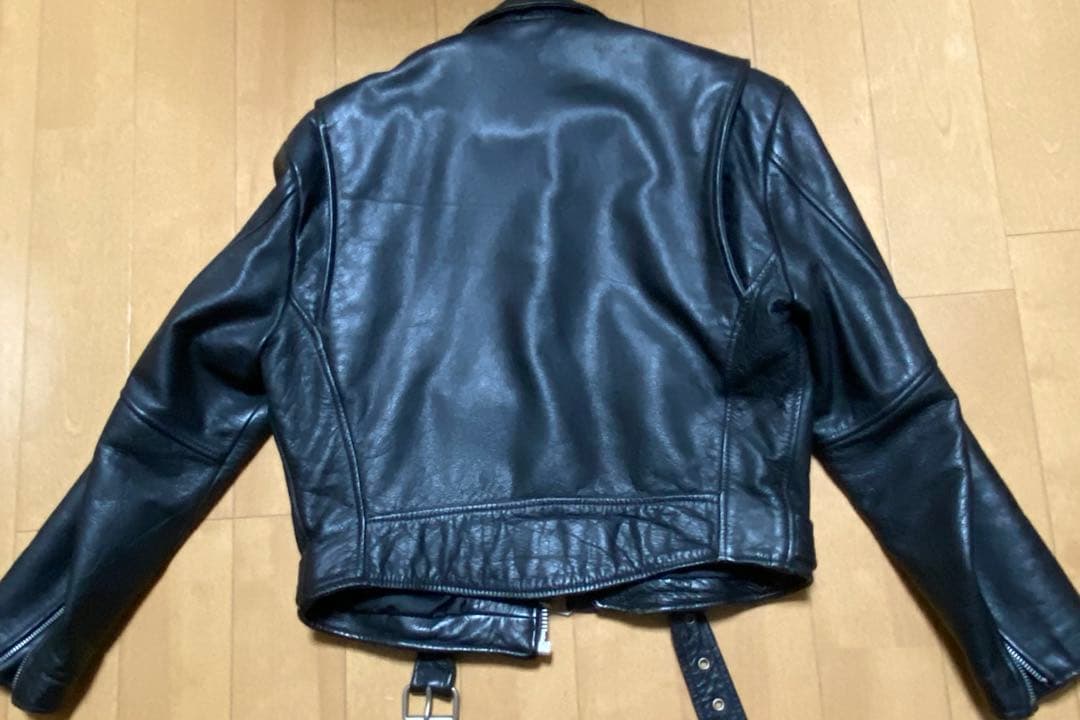 THE ORIGIN REBEL本革 ダブルライダースジャケット スタッズ