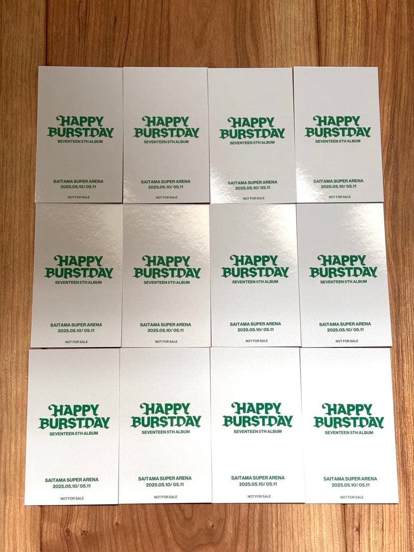 SEVENTEEN ユニバ　来場者限定　特典　トレカ　コンプ　埼玉　②