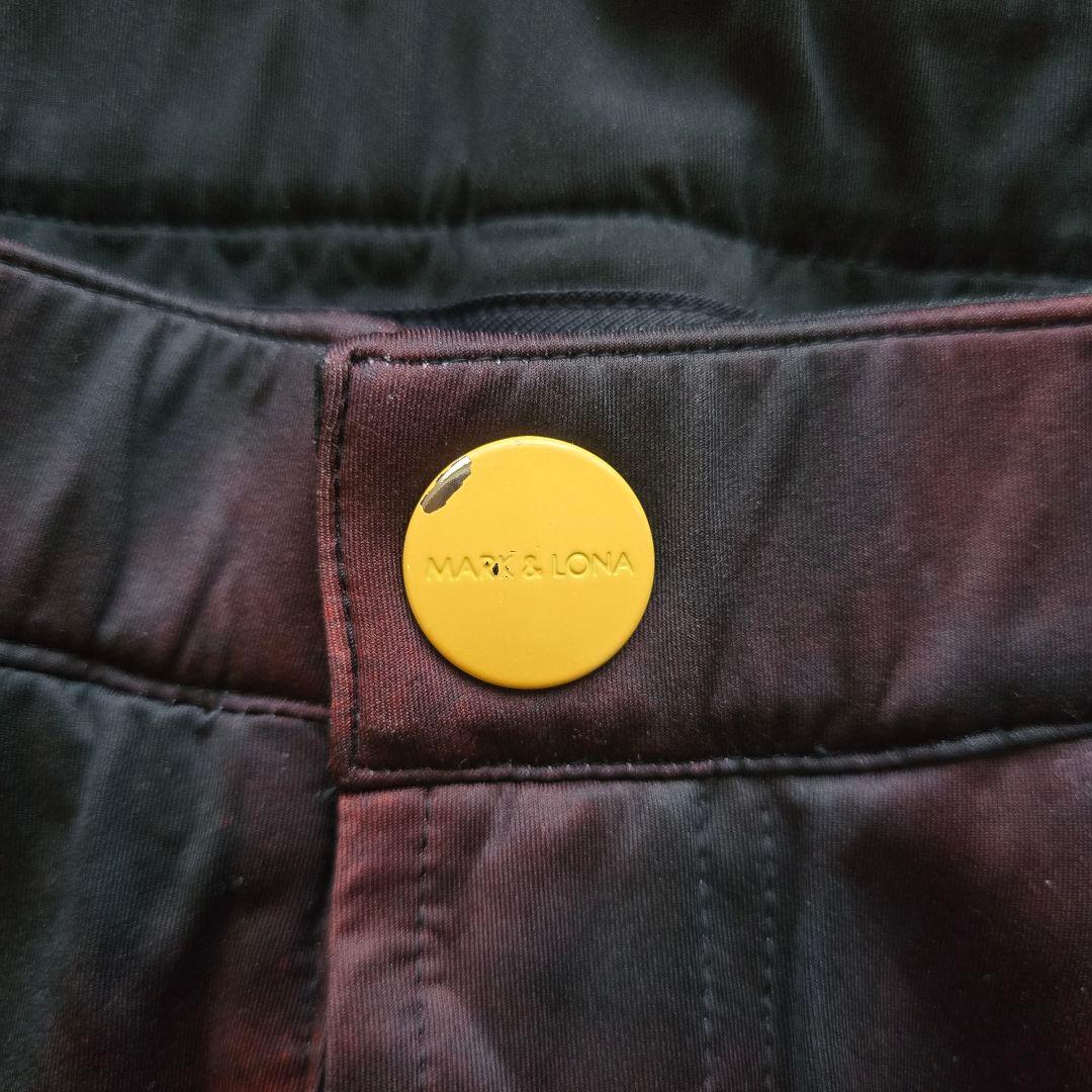 MARK&LONA マークアンドロナ パンツ 黒レッド グラデーション 48