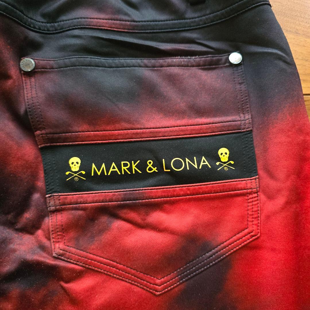 MARK&LONA マークアンドロナ パンツ 黒レッド グラデーション 48