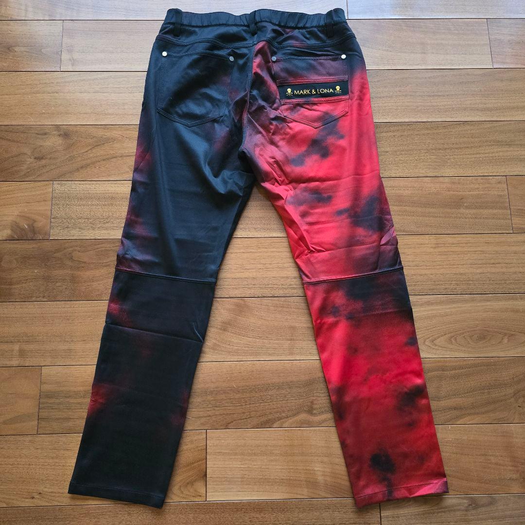 MARK&LONA マークアンドロナ パンツ 黒レッド グラデーション 48