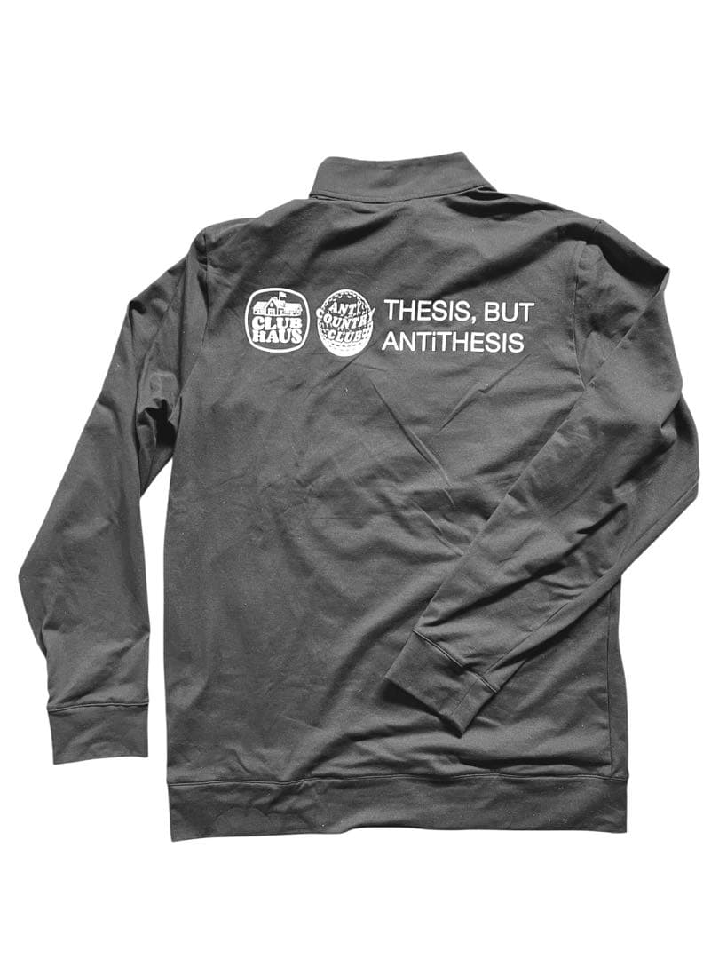 アンタイカントリークラブ×クラブハウス×アディダス ハーフジップ黒L