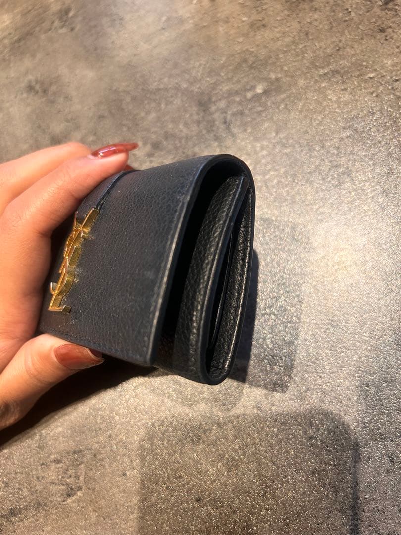 SAINT LAURENT ブラックレザーキーケース