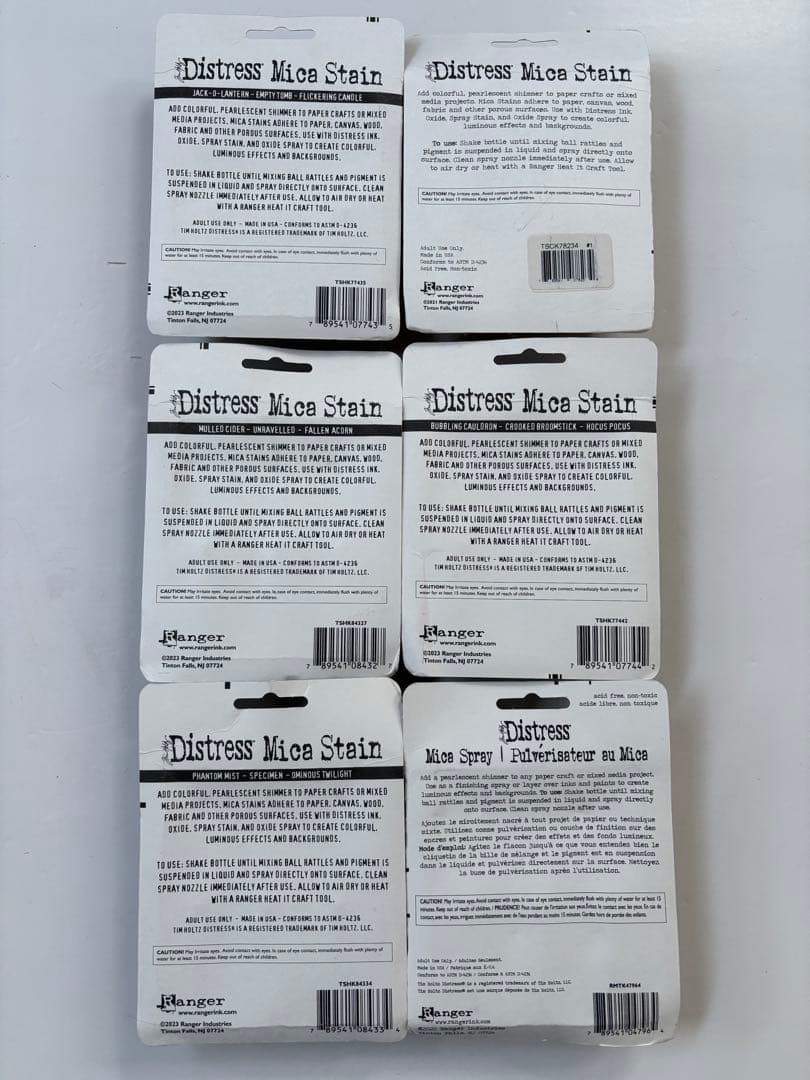 Tim Holtz Distress Mica Stain 6種 未開封