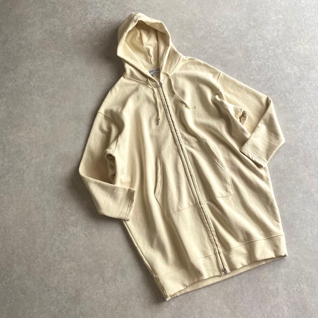 Americana オーバーサイズ コクーン ロング パーカー フーディ 日本製