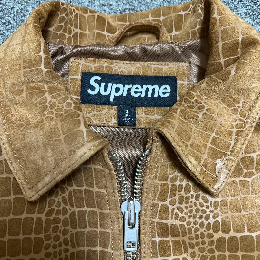ジャケット・アウター Supreme Suede Work Jacket Croc S