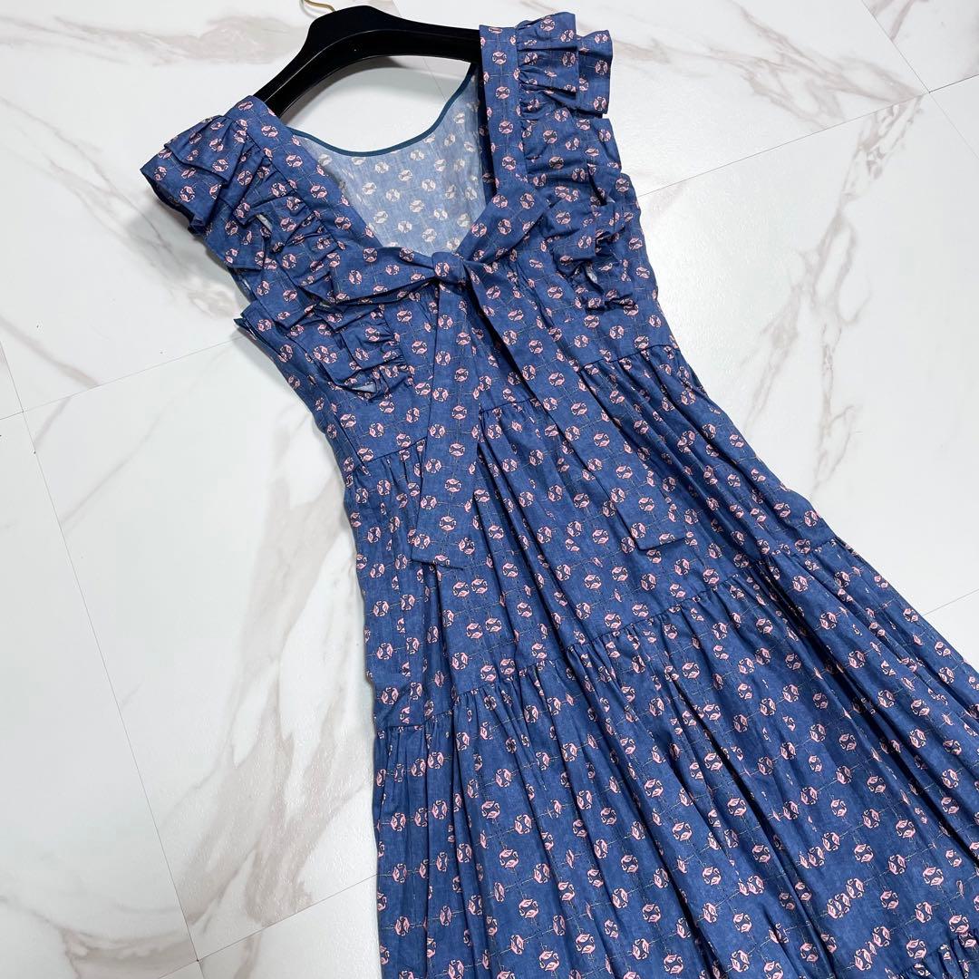 近年✨ダブルスタンダードクロージング ロングワンピース バックリボン フラミンゴ