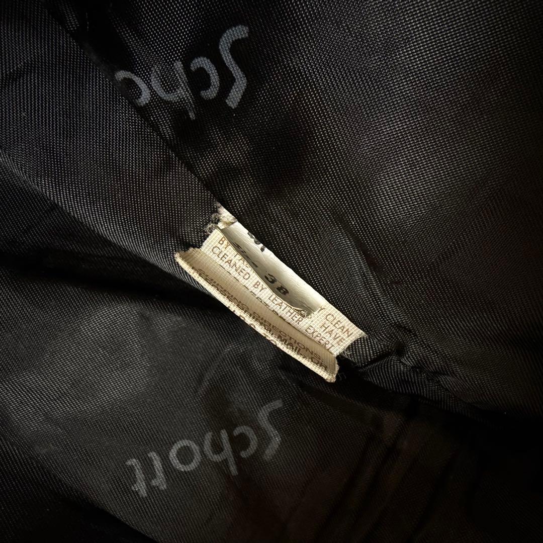 ⚠️訳ありschott ショット641E シングルライダース ボアライナー付 38