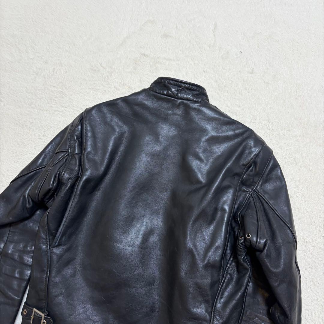 ⚠️訳ありschott ショット641E シングルライダース ボアライナー付 38