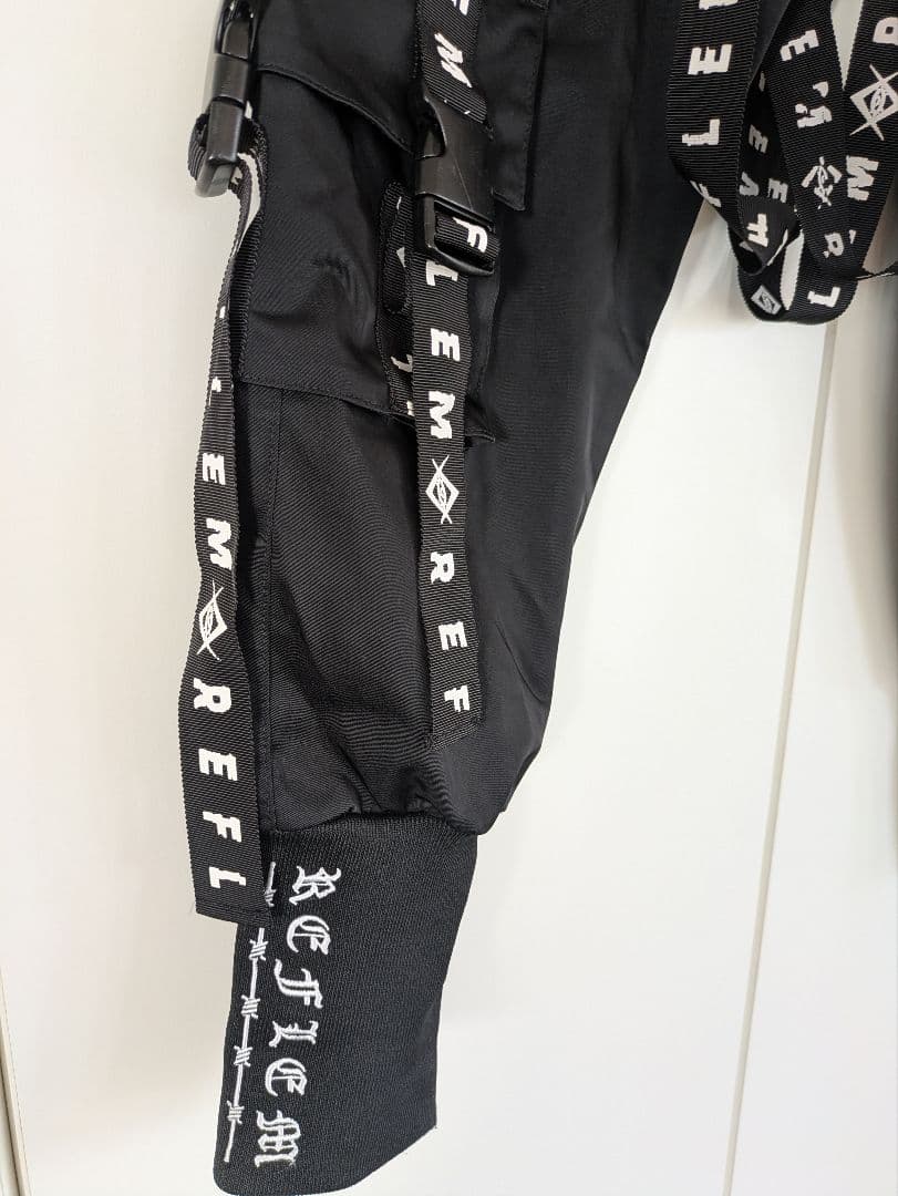 【美品】REFLEM/レフレム ハーネスロゴテープデザインカーゴパンツ