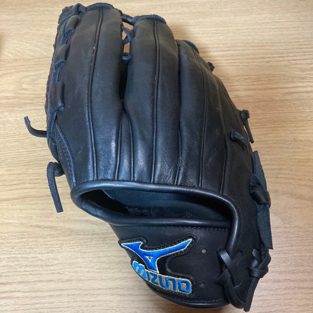 Mizuno SteerSoft 軟式グラブ サウスポー　ブラック ブルーロゴ