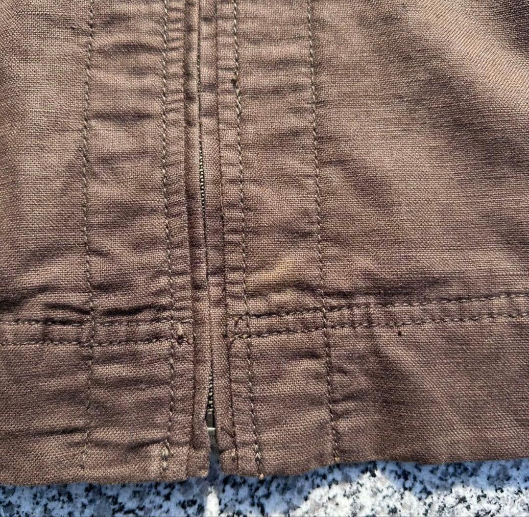 90's OLD GAP ジップアップ ジャケット スウィングトップ リネン