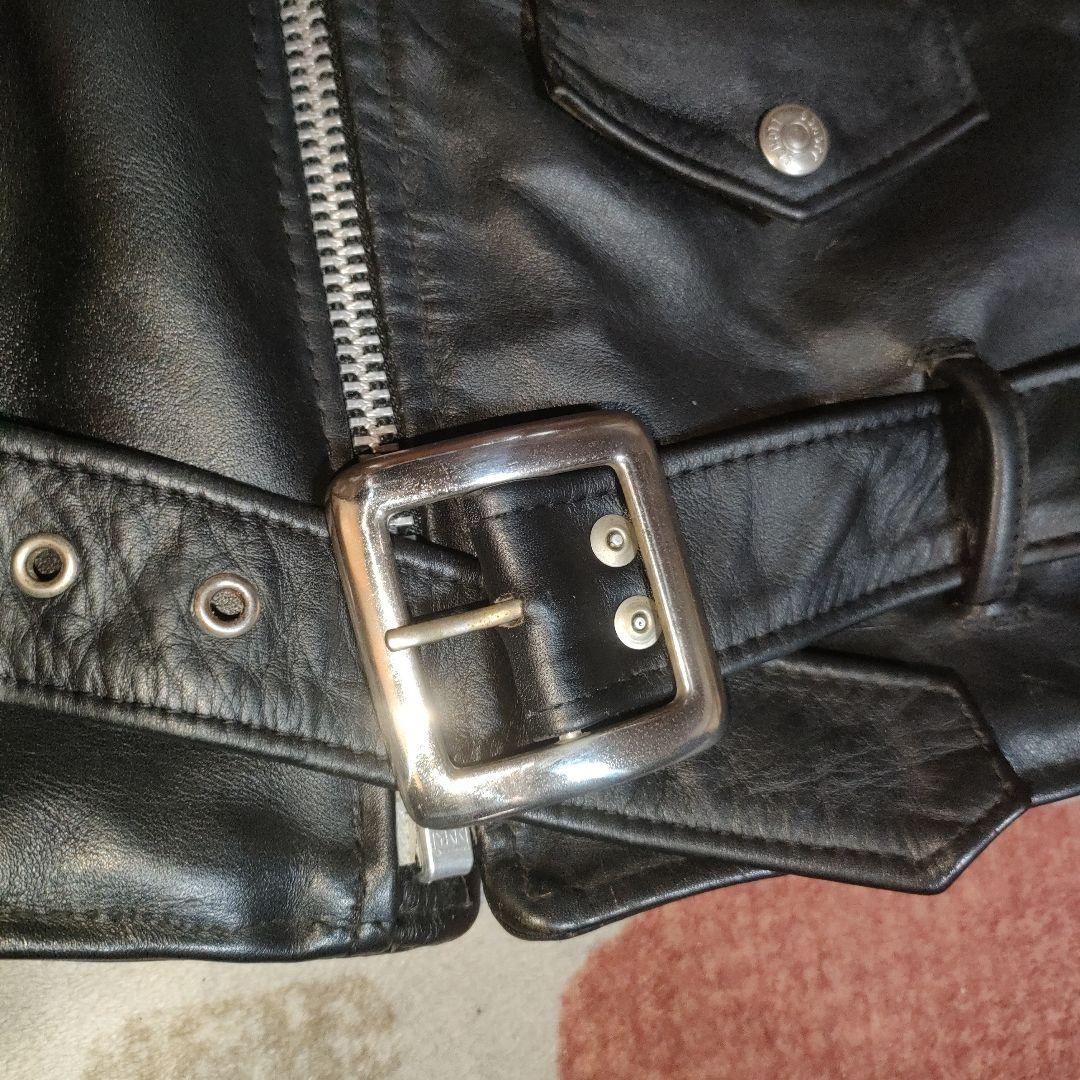 美品人気定番Schott６１８ダブルライダースバイカータグ３６ダメでも対応有！