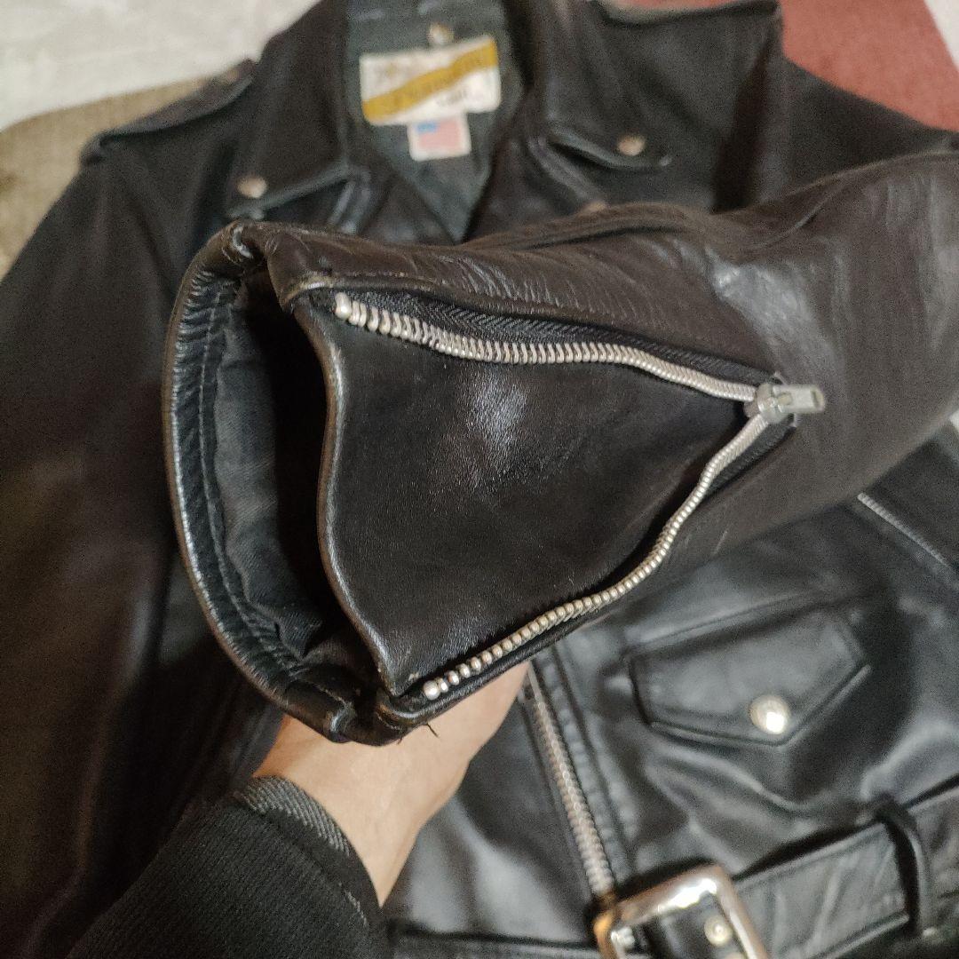 美品人気定番Schott６１８ダブルライダースバイカータグ３６ダメでも対応有！