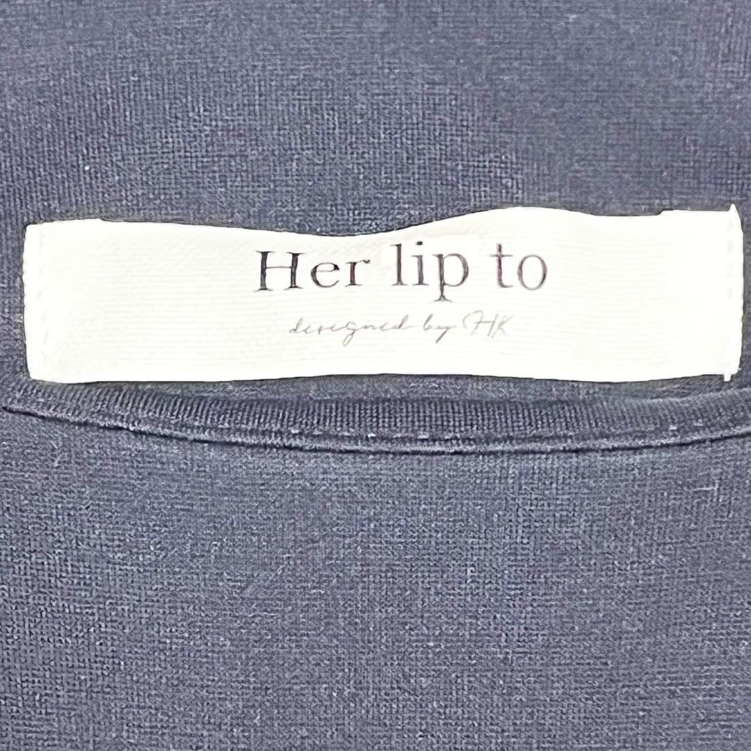 【美品】ハーリップトゥ メリルボーン ショートスリーブ ドレス フスリーブ