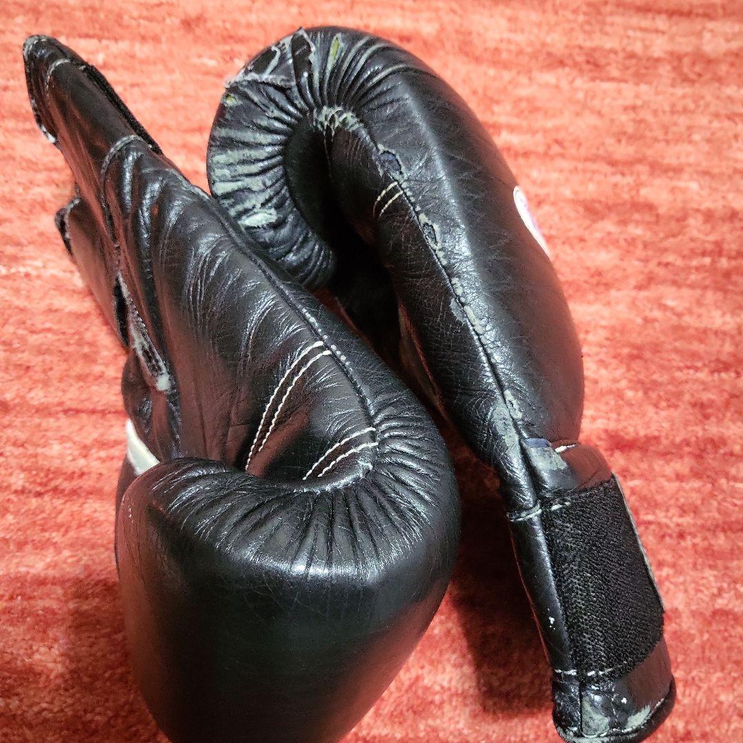 Winning ウイニング ボクシンググローブ 14oz テープ 黒 本革