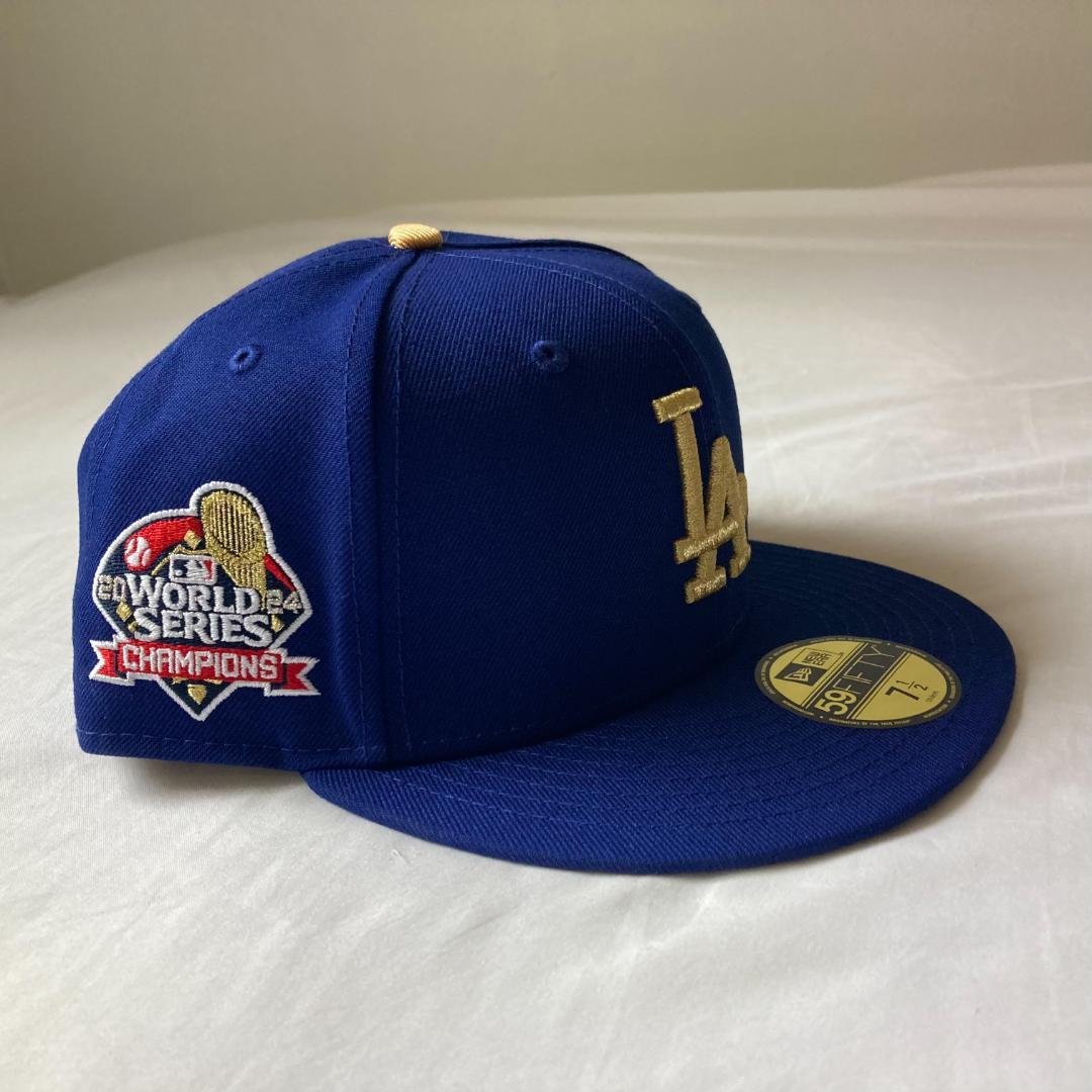 ドジャース ワールドチャンピオン 59FIFTY ゴールド×ロイヤル:7 1/2