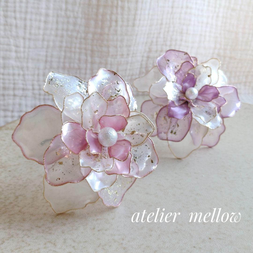 成人式 髪飾りピンク 卒業式 ウェディング アメリカンフラワー C949