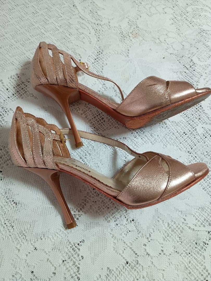 アルゼンチンタンゴシューズ✤Neo Tango✤ローズゴールド