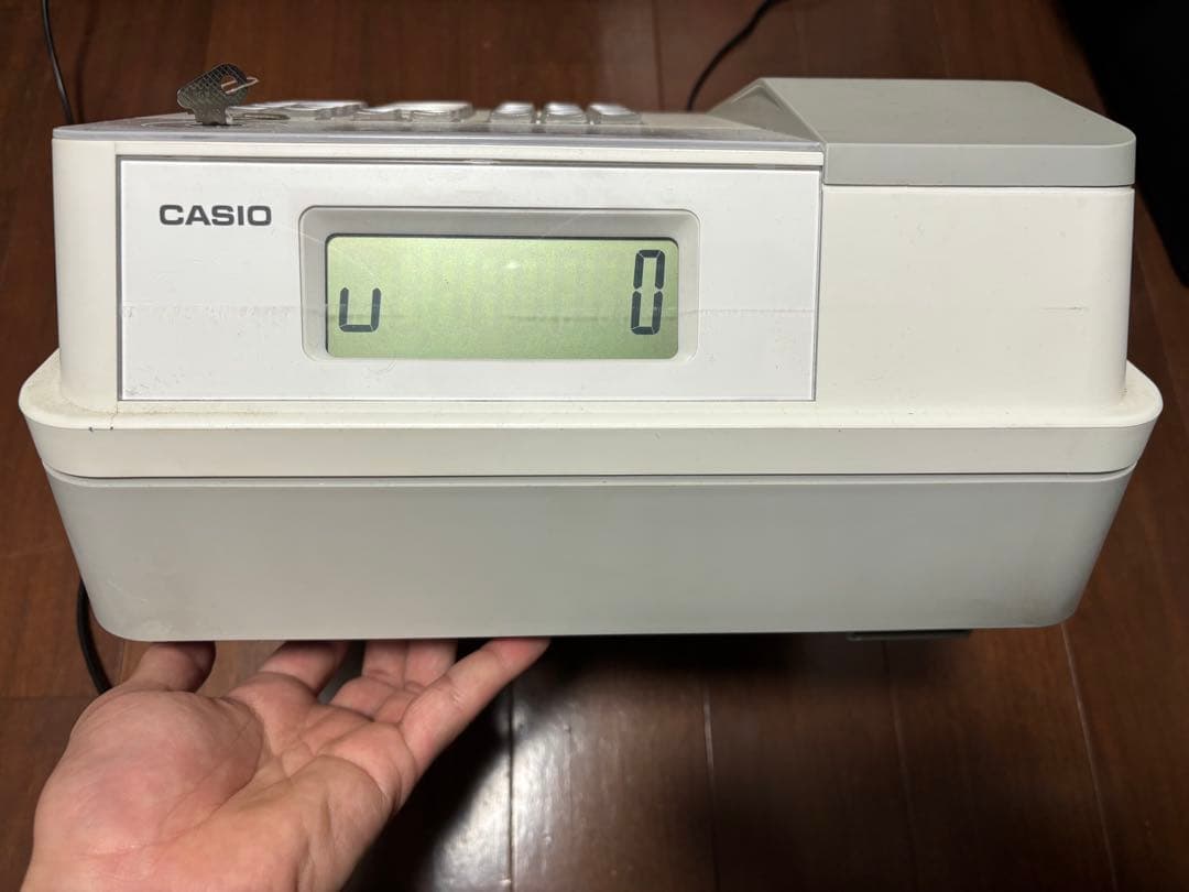 カシオ CASIO レジスター 小型ドロア SE-G1 ホワイト　レジロール付き