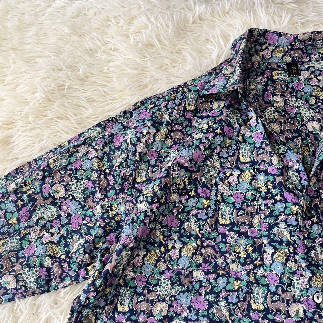 HUG O WaR ハグオーワー　Fergusリバティプリントシャツワンピース