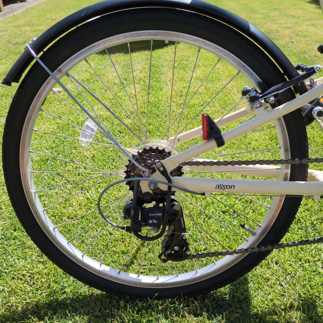 子供用自転車24インチassonアイボリーkhodaabloomコーダブルーム