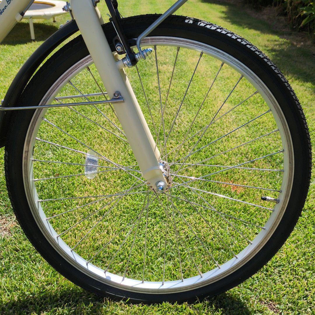 子供用自転車24インチassonアイボリーkhodaabloomコーダブルーム