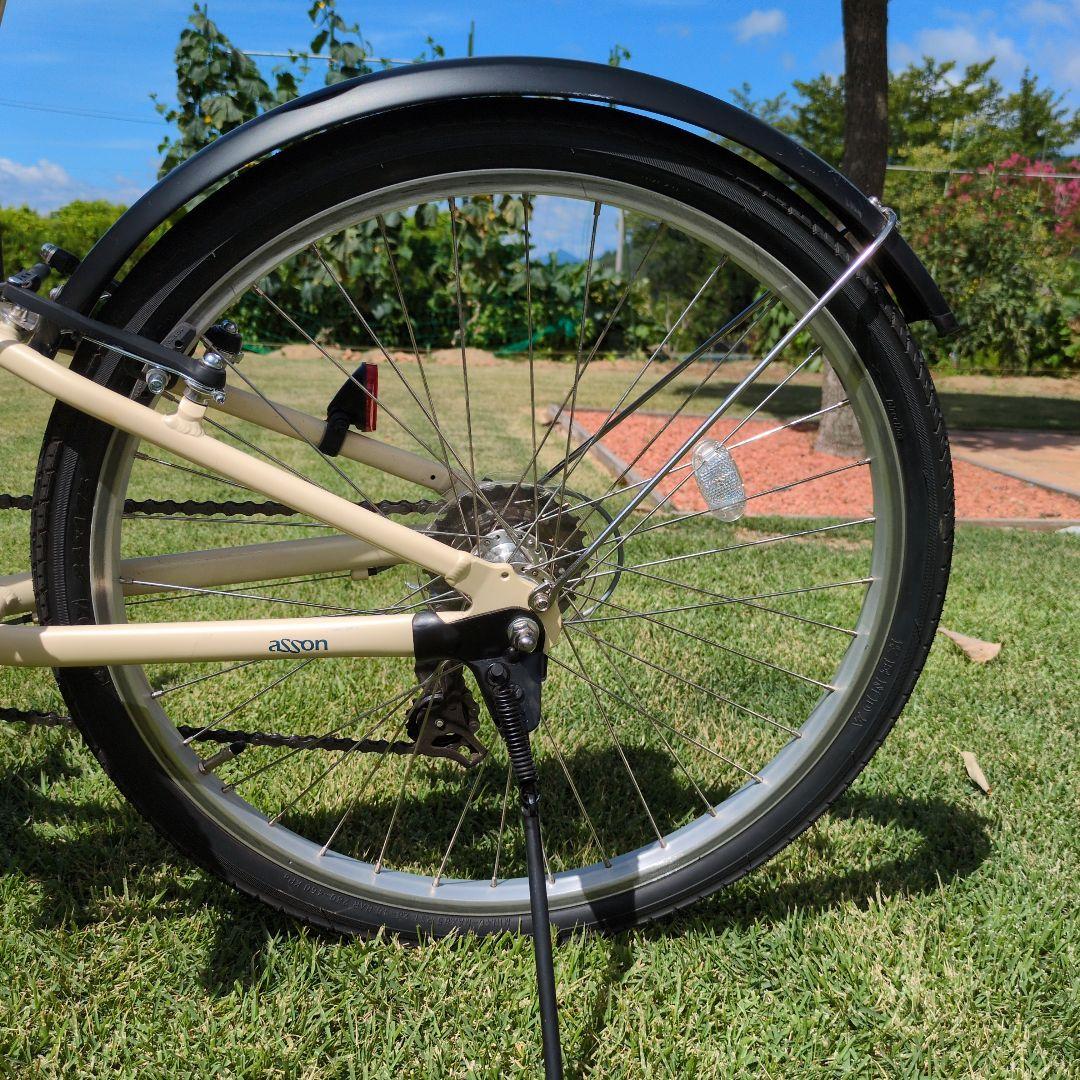 子供用自転車24インチassonアイボリーkhodaabloomコーダブルーム