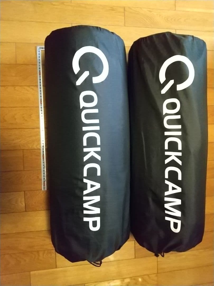 QUICKCAMP インフレータブルマット シングル、厚8cm 2個セット